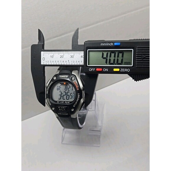Timex Ironman Classic 30 Lap Flix Watch 40mm Indiglo WR100M New Battery Quartz - Picture 5 of 11